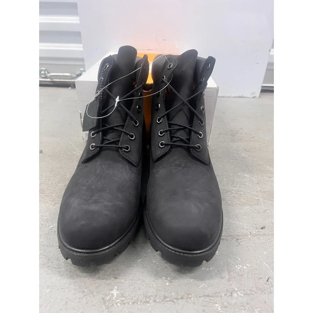 Timberland Icon TB010073001 Boots Mens 12 Black Nubuck Leather 6-Inch Waterproof